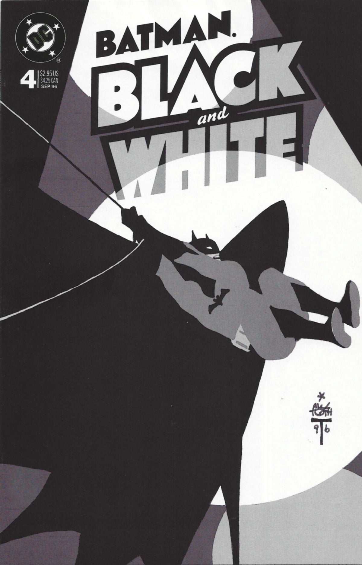 BATMAN BLACK AND WHITE #4 comic book cover