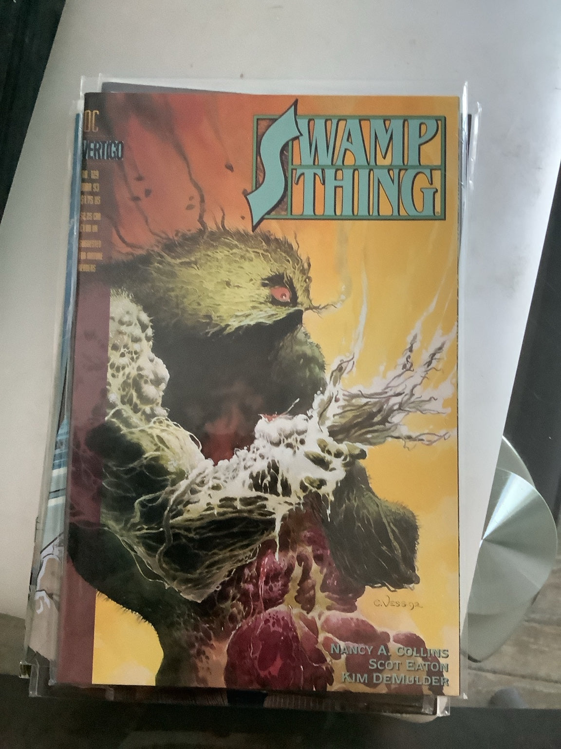 Swamp Thing #130 1993 Charles Vess cover photographed copy