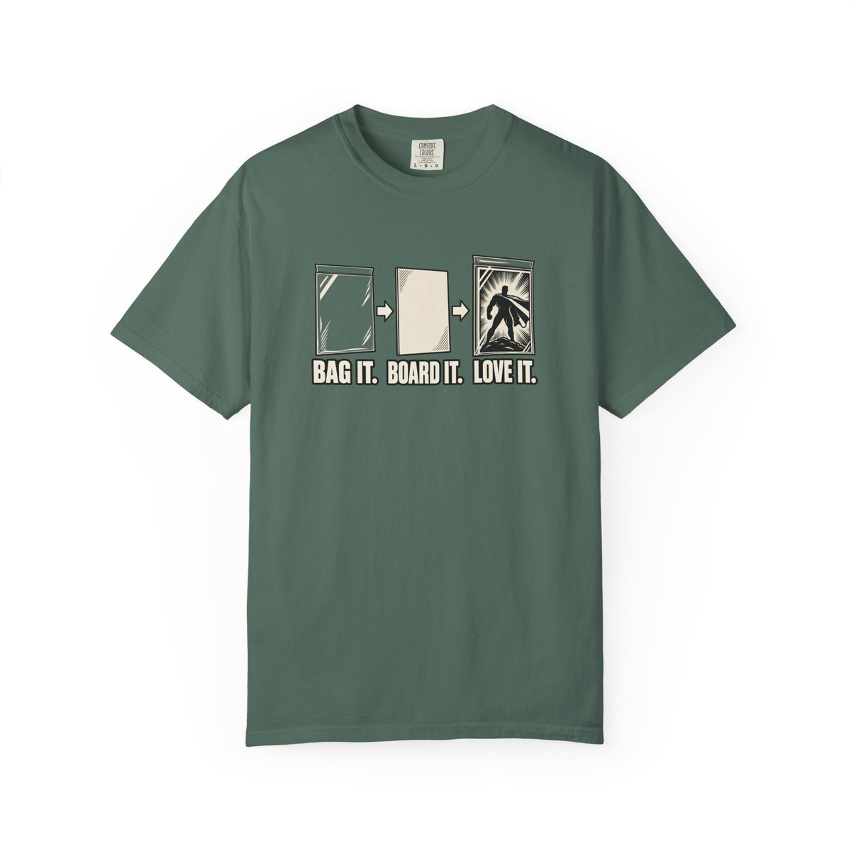 Bag It. Board It. Love It. T-Shirt – Comic Book Collector Graphic Tee
