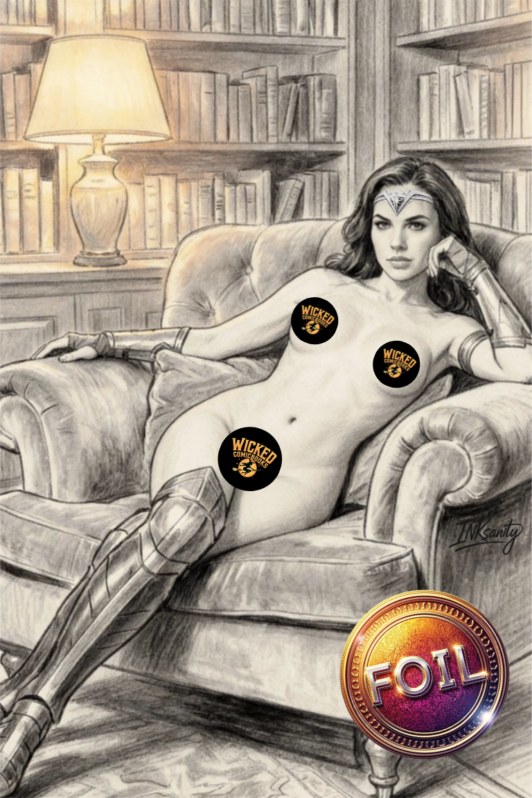 Wonder Woman Sketch| FOIL CVR B | Wicked Comic Books Exclusive | Ltd 100w/COA