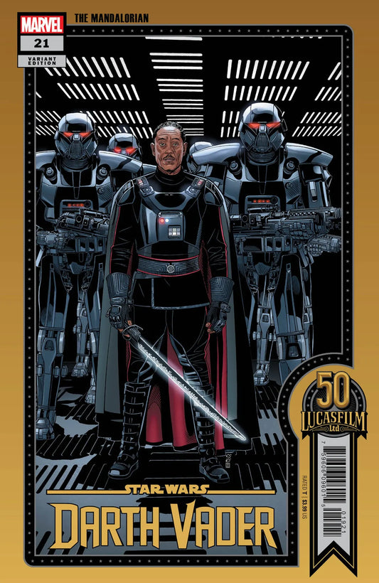 STAR WARS DARTH VADER #21 VARIANT THE MANDALORIAN 50TH ANNY LUCASFILM LTD. ED. (Copy) (Copy) (Copy)