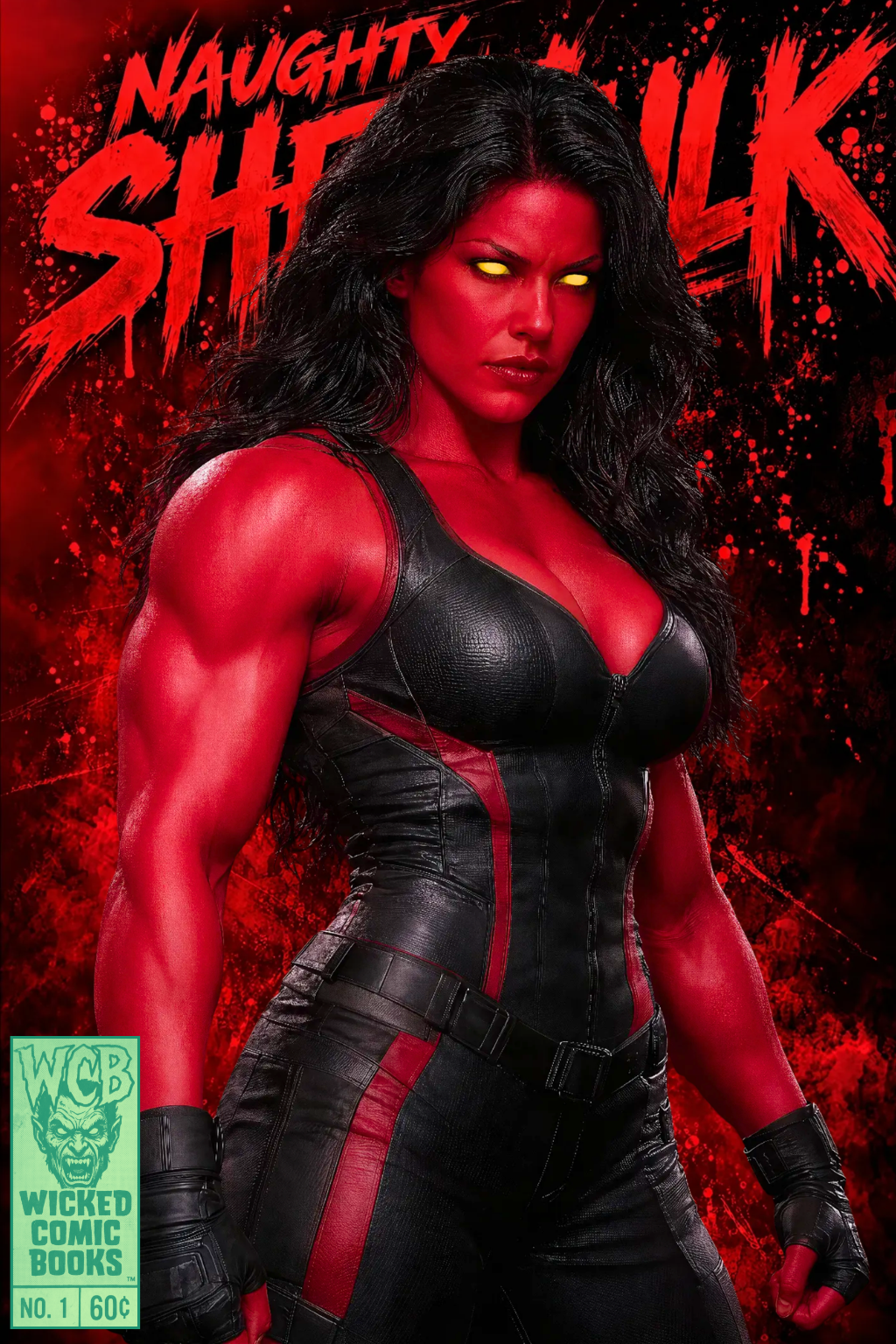 Red She-Hulk Naughty She-Hulk cover