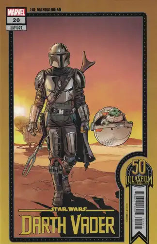 STAR WARS DARTH VADER #21, THE MANDALORIAN 50TH ANNY LUCASFILM LTD. ED. (Copy) (Copy)
