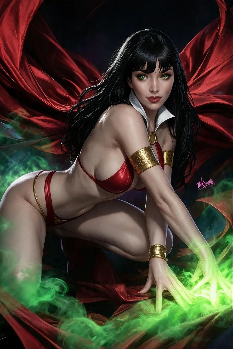 Vampirella | Spawn #1 Homage | Wicked Comic Books Exclusive | Ltd 100 w/COA