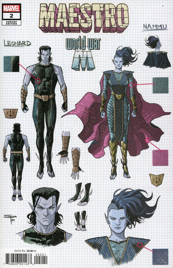 Maestro: World War M #2 1:10 Germán Peralta Design Variant (2022) - League of Comic Geeks cover