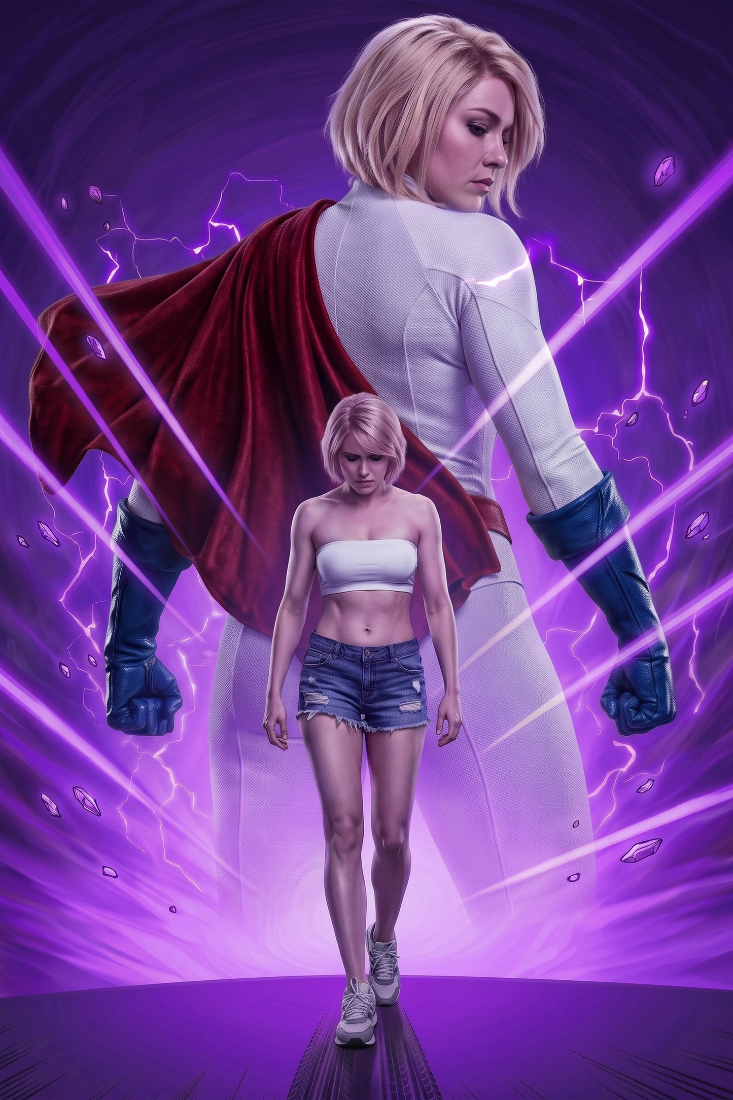 Power Girl Purple Kryptonite ASM #50 Homage front cover