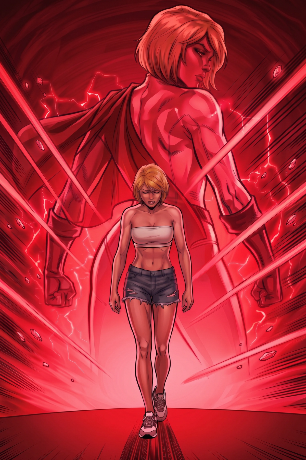 Power Girl Red Kryptonite ASM #50 Homage back cover