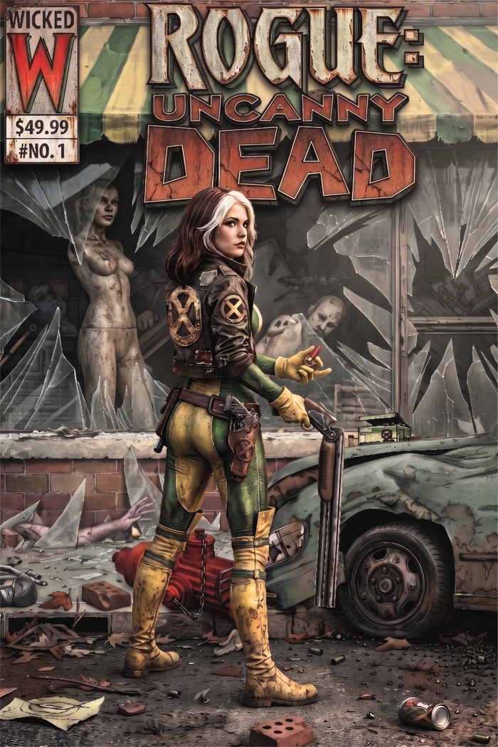 Rogue – Uncanny Dead | Full Naughty TWD #1 Homage | Pre-Order