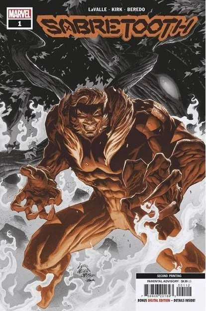 SABRETOOTH #1 SECOND PRINTING
